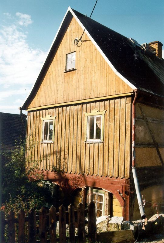 Umgebindehaus in der Saupsdorfer Schulstrasse