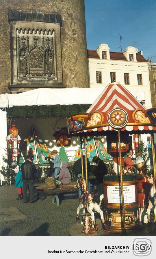 Kinderkarussell auf dem Görlitzer Weihnachtsmarkt