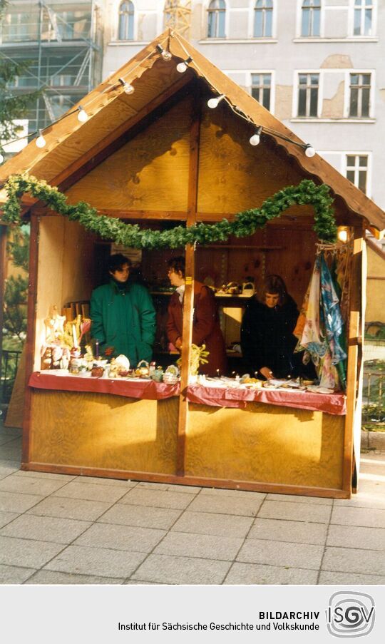 Verkaufsstand auf dem Weihnachtsmarkt in Görlitz