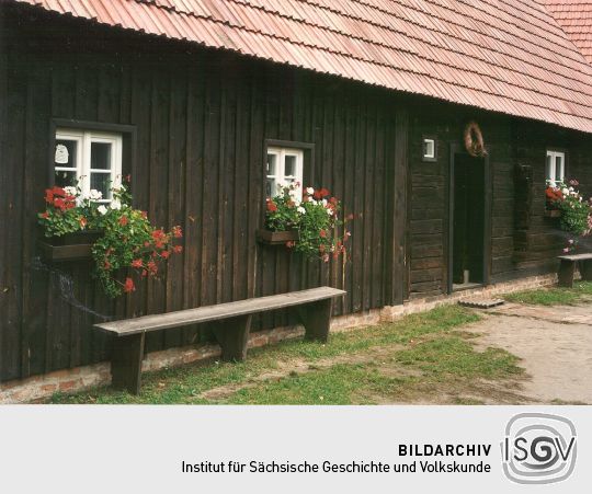 Schrotholzhaus im Freilandmuseum Rietschen