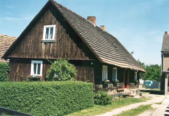 Schrotholzhaus in der Kromlauer Dorfstrasse