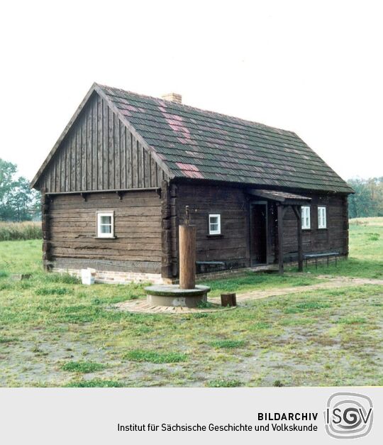 Haus im Blockbau im Freilandmuseum