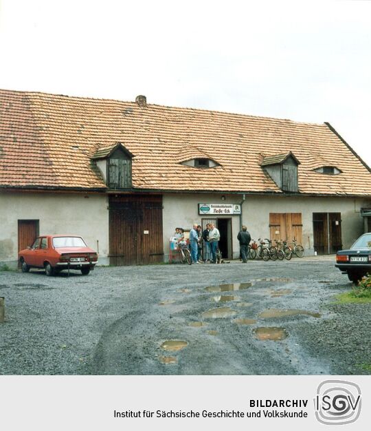 Zum Getränkemarkt ausgebaute Scheune in Rothenburg