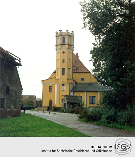 Turm des Herrenhauses des Rittergutes in Hähnichen