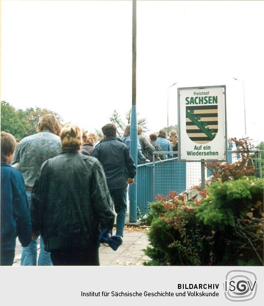 Grenzübergang in Bad Muskau