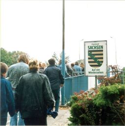 Bild: Grenzübergang in Bad Muskau