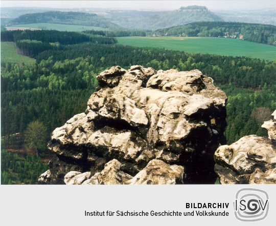 Blick zum Königstein vom Gohrisch