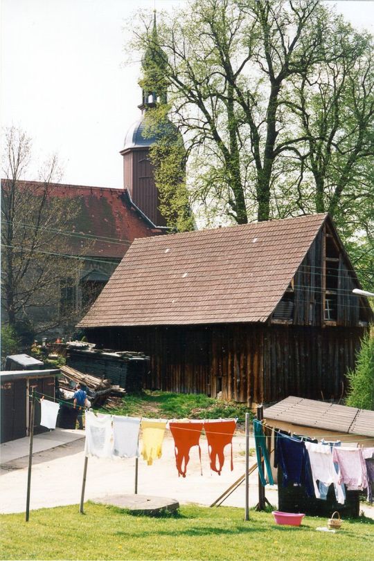 Blick zur Reinhardtsdorfer Kirche