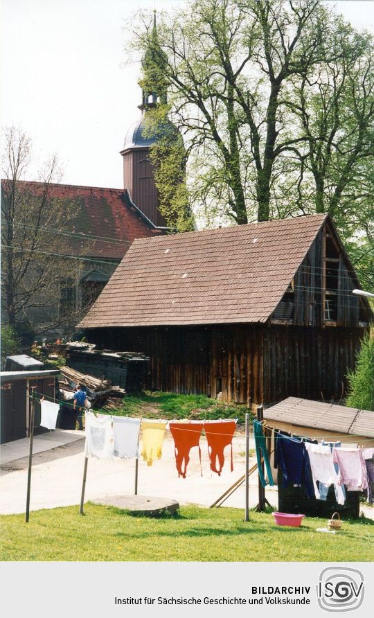 Blick zur Reinhardtsdorfer Kirche