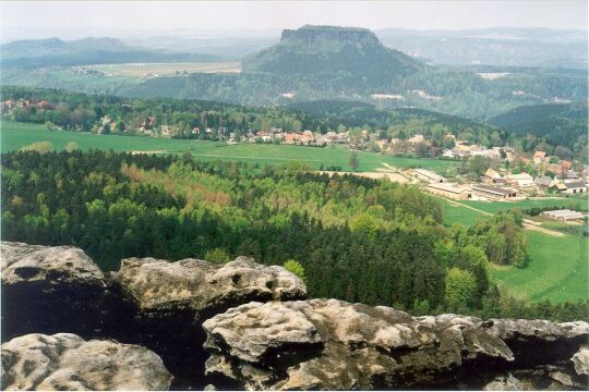 Blick vom Gohrisch auf den Königstein