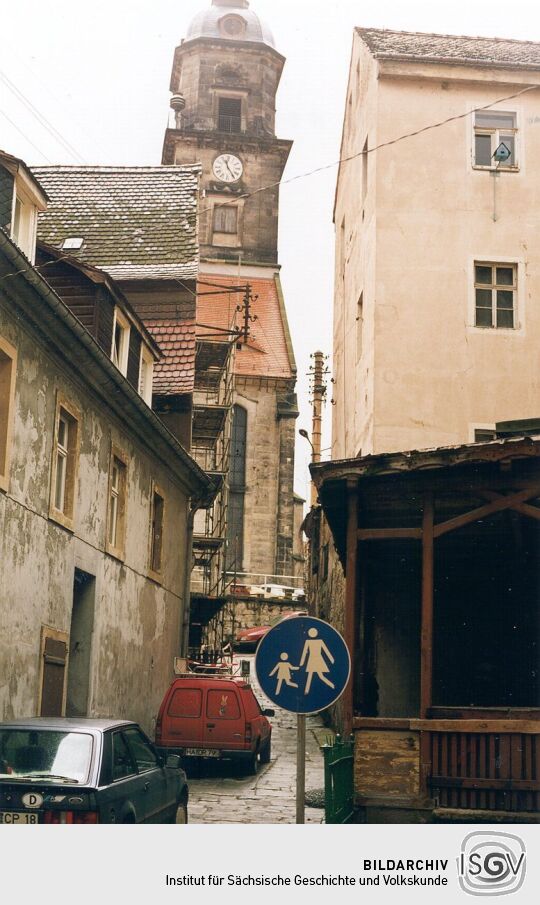 Blick zur Königsteiner Kirche