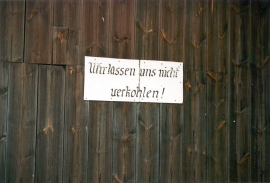 Protestschild in Hammerstadt