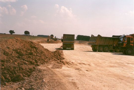 Autobahnbau bei Kunnersdorf