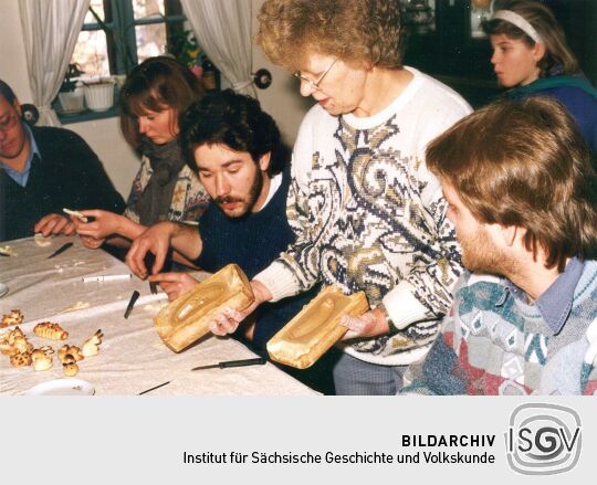 Vorweihnachtliche Bäckerei in der "Alten Pfefferküchlerei" in Weißenberg