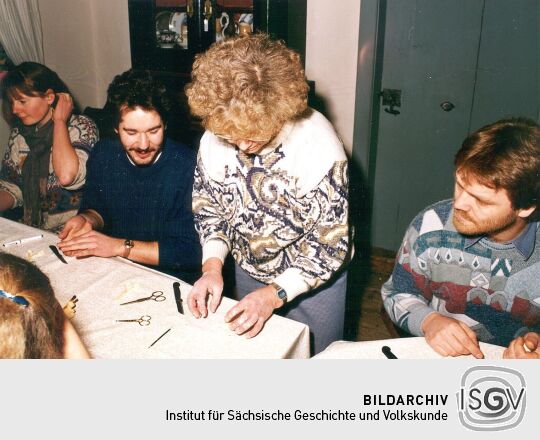 Vorweihnachtliche Bäckerei in der "Alten Pfefferküchlerei" in Weißenberg