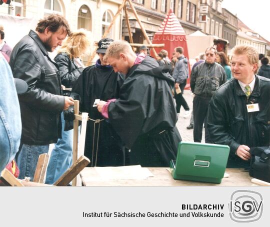 Einlaß zum Winzerfest in Kamenz