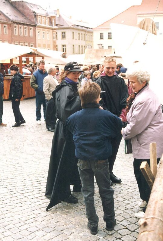 Personen auf dem Winzerfest in Kamenz