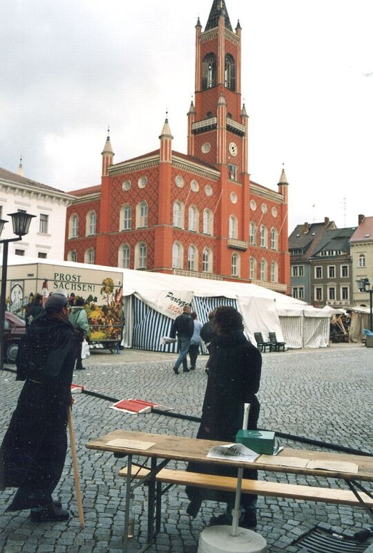 Einlaß zum Winzerfest in Kamenz