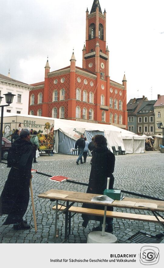 Einlaß zum Winzerfest in Kamenz