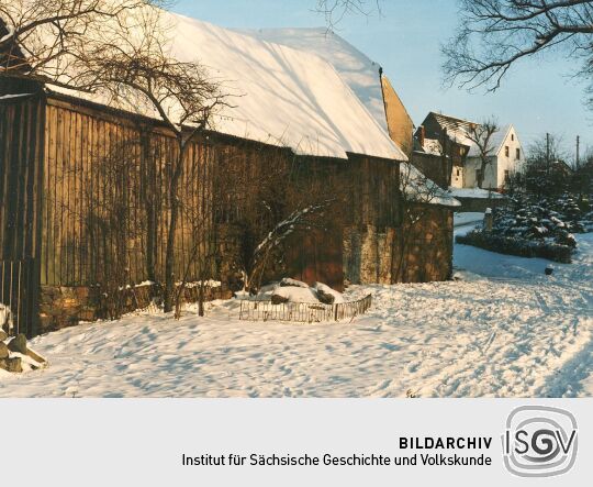 Scheunenteil der ehemaligen Mühle in Schweinerden