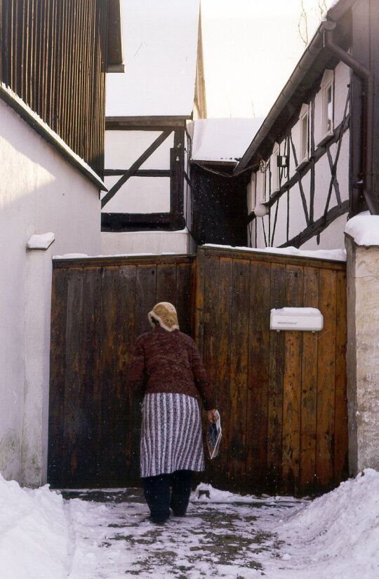 Eingang zu einem ehemaligen Bauernhof in Schweinerden