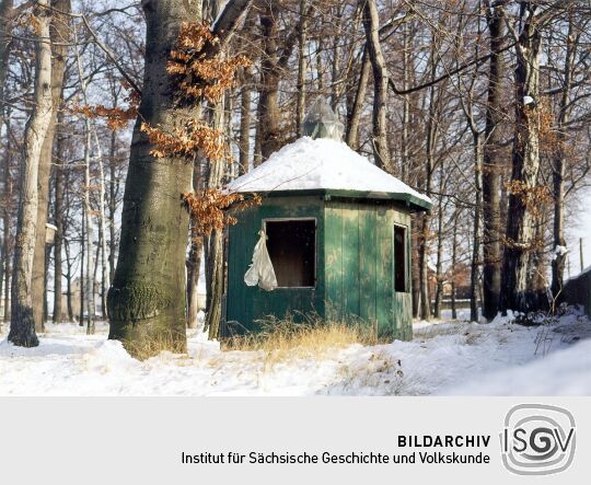 Gartenhaus im Schloßpark der ehemaligen TBC-Heilstätte in Elstra