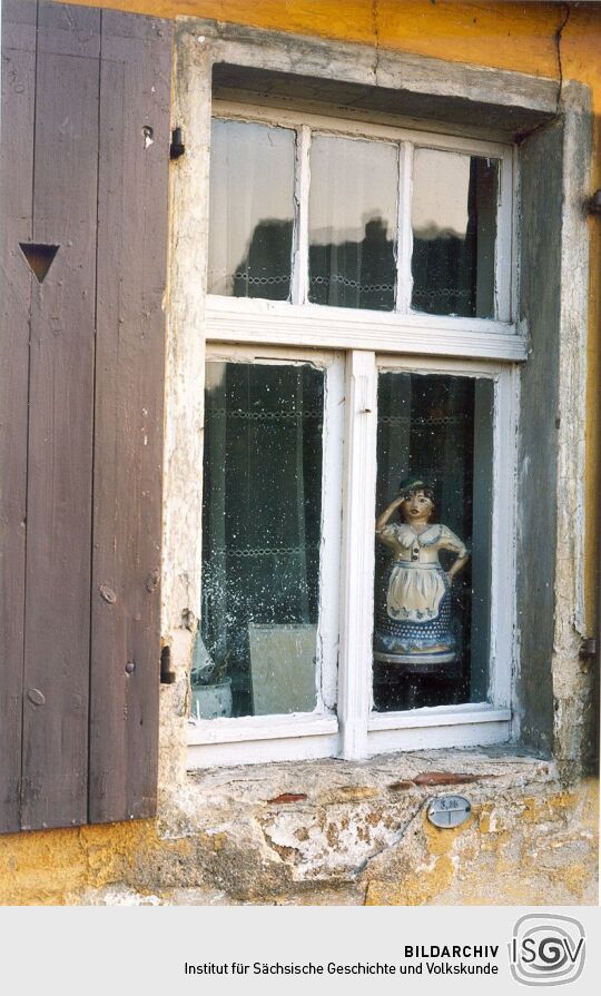 Fenster der Töpferei Krahl in Königsbrück