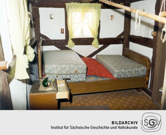 Schlafzimmer in einem Bauernhof in Schweinerden