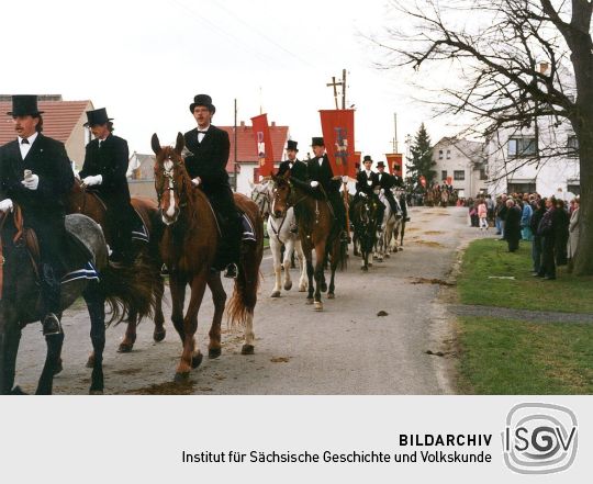 Ankunft der Osterreiter in Ralbitz