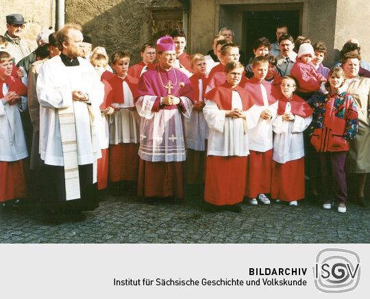 Empfang der Osterreiter in Wittichenau