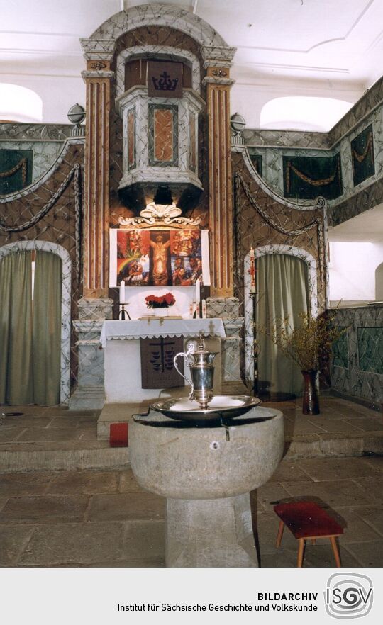 in der Kirche in Kleinröhrsdorf