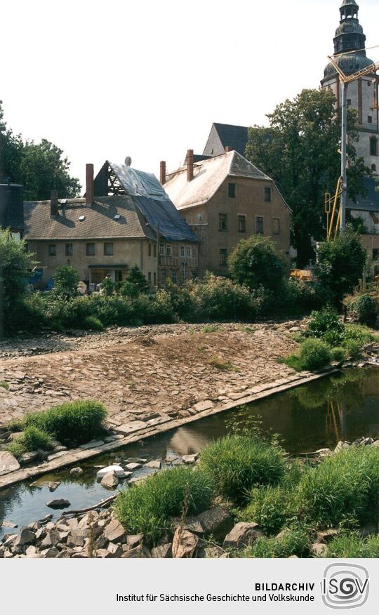Renovierung von Wohnhäusern an der Freiberger Mulde in Döbeln