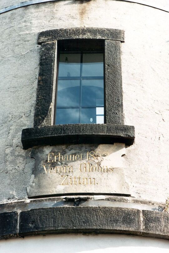 Gedenktafel am Hochwaldturm in Oybin