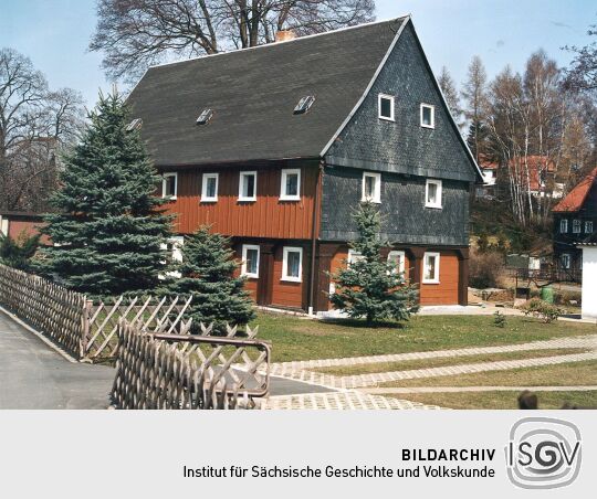 Umgebindehaus in der Kroschegasse in Neugersdorf