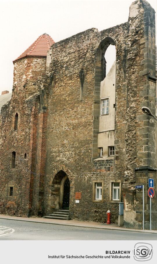 Kirchenruine an der Poststraße  in Großenhain