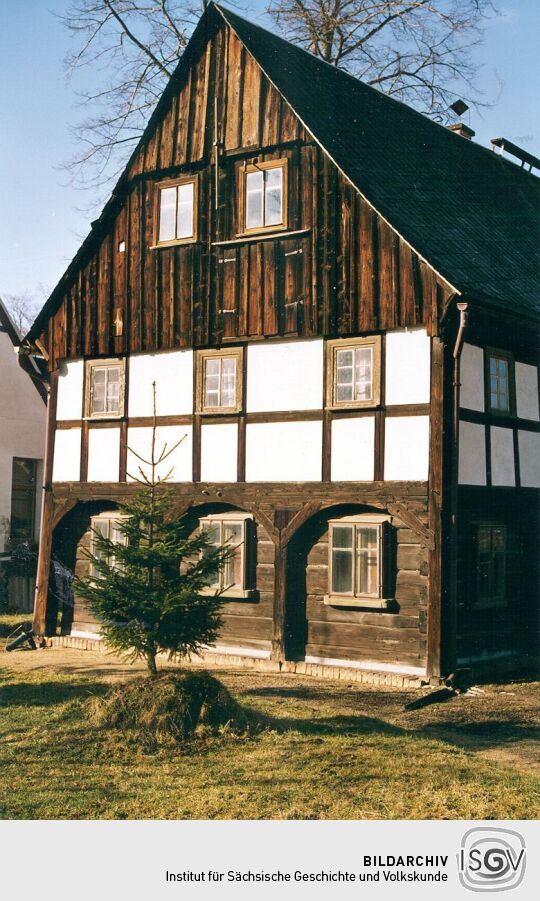 Umgebindehaus an der Teichstraße in Großschönau