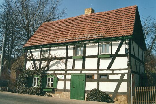 Fachwerkhaus an der Görlitzer Straße in Kunnerwitz