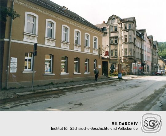 Hubertus-Apotheke an der Auersbacher Straße in Klingenthal