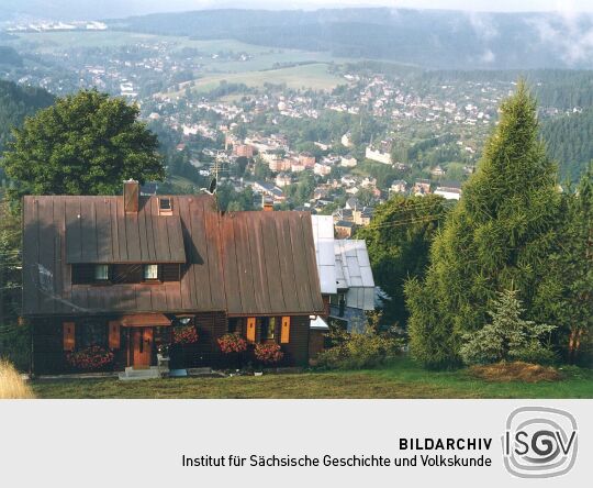 Blick vom Aschberg auf Klingenthal