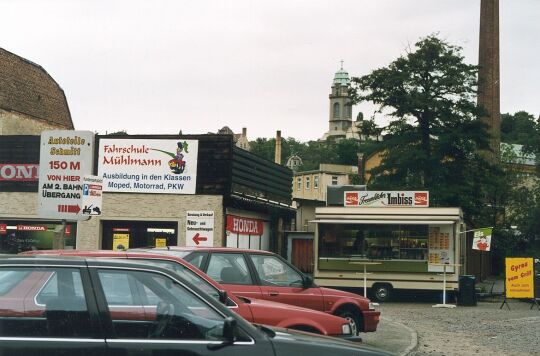 Imbiss an einem Parkplatz in Aue