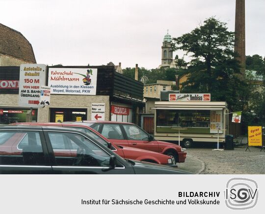 Imbiss an einem Parkplatz in Aue