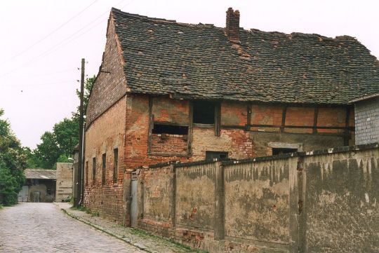 Alte Scheune an der Dorfstraße von Hohenprießnitz