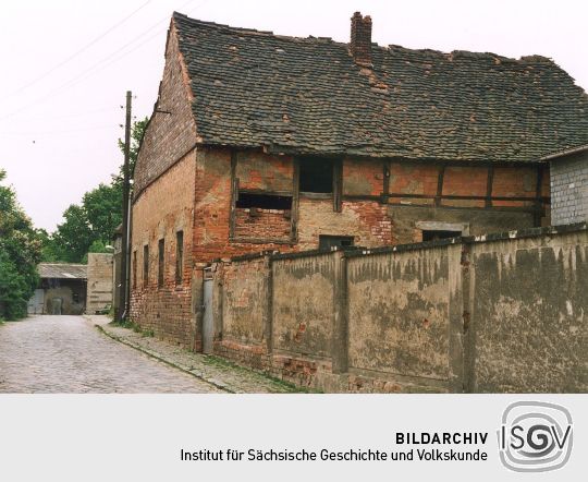 Alte Scheune an der Dorfstraße von Hohenprießnitz