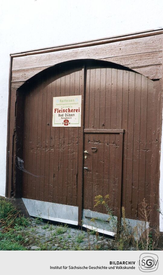 Toreinfahrt zur ehemaligen Fleischerei in Bad Düben