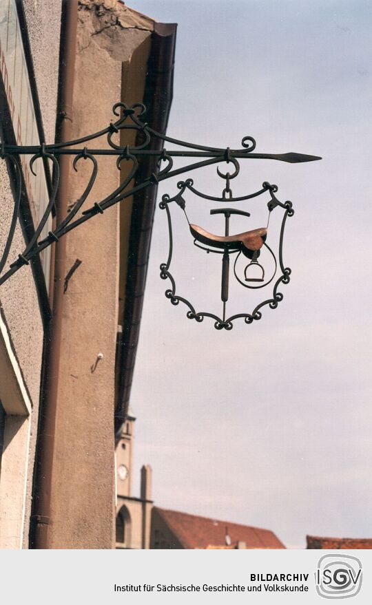 Geschäftshaus in Wittichenau, Detail