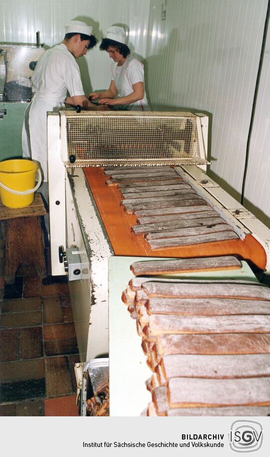 In der Pfefferküchlerei E. C. Groschky in Pulsnitz