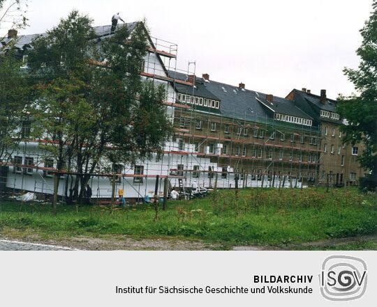 Renovierung der Bergarbeiterhäuser an der Johanngeorgenstädter Poststraße