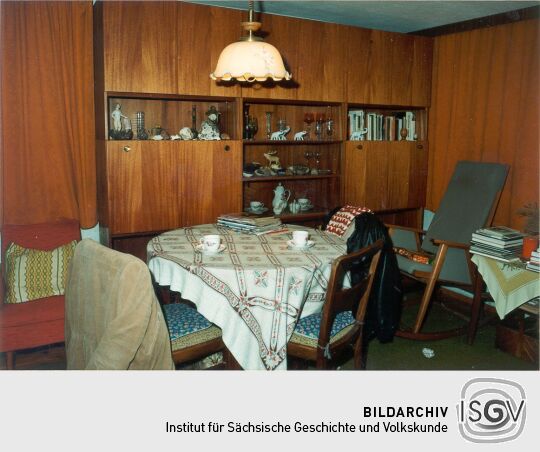 Wohnzimmer eines Seifersdorfer Bauernhauses