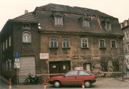 Bild: Meißen Poststraße/ Obergasse - das Haus an der Uferstraße