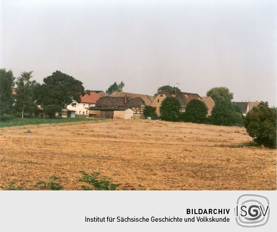 Blick auf den Alten Dorfkern von Altlommatzsch